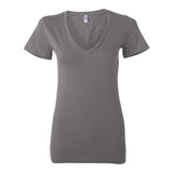 6035 BELLA + CANVAS Women’s Jersey Deep V-Neck Tee Asphalt