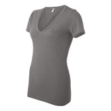 6035 BELLA + CANVAS Women’s Jersey Deep V-Neck Tee Asphalt