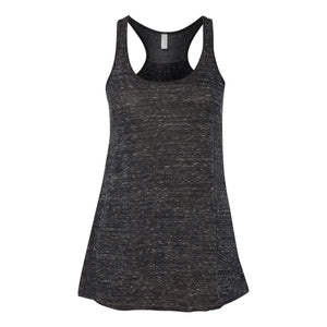 8800 BELLA + CANVAS Women's Flowy Racerback Tank Black Marble