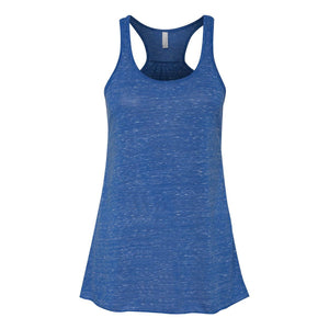 8800 BELLA + CANVAS Women's Flowy Racerback Tank True Royal Marble