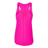 8800 BELLA + CANVAS Women's Flowy Racerback Tank Neon Pink