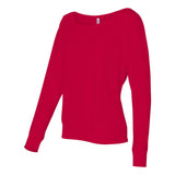 8850 BELLA + CANVAS Women’s Flowy Off Shoulder Long Sleeve Tee Red