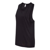 8803 BELLA + CANVAS Women's Flowy Scoop Muscle Tank Black