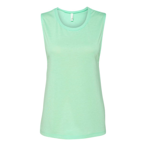 8803 BELLA + CANVAS Women's Flowy Scoop Muscle Tank Mint