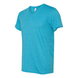 3415 BELLA + CANVAS Triblend V-Neck Short Sleeve Tee Aqua Triblend