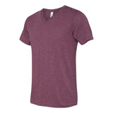 3415 BELLA + CANVAS Triblend V-Neck Short Sleeve Tee Maroon Triblend