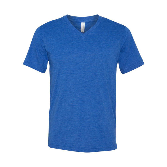 3415 BELLA + CANVAS Triblend V-Neck Short Sleeve Tee True Royal Triblend