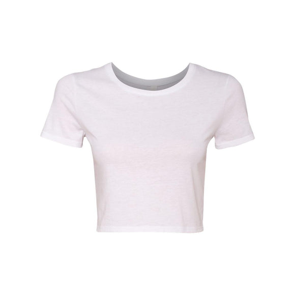 6681 BELLA + CANVAS Women’s Crop Tee White