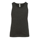 3480Y BELLA + CANVAS Youth Jersey Tank Dark Grey Heather