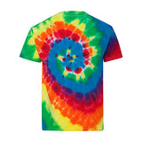 20BMS Dyenomite Youth Multi-Color Spiral Tie-Dyed T-Shirt Michelangelo