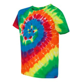 20BMS Dyenomite Youth Multi-Color Spiral Tie-Dyed T-Shirt Michelangelo