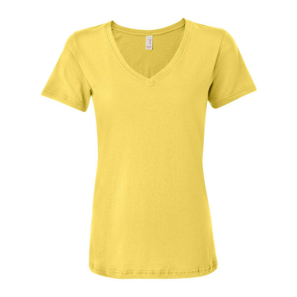 392 Anvil Women's Featherweight V-Neck T-Shirt Lemon Zest