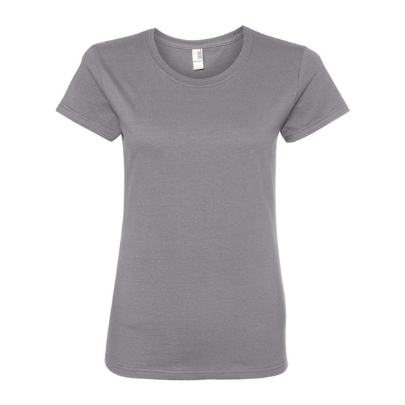 780L Anvil Women’s Midweight T-Shirt Heather Grey