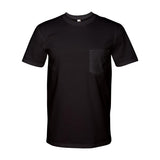 783 Anvil Midweight Pocket T-Shirt Black