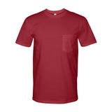 783 Anvil Midweight Pocket T-Shirt Independence Red