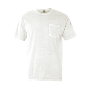 6030 Comfort Colors Garment-Dyed Heavyweight Pocket T-Shirt White