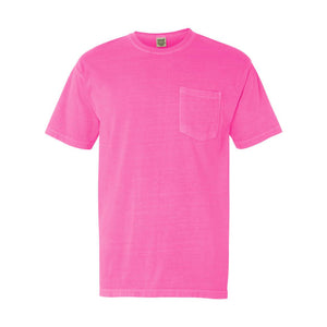 6030 Comfort Colors Garment-Dyed Heavyweight Pocket T-Shirt Neon Pink