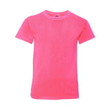 9018 Comfort Colors Garment-Dyed Youth Heavyweight T-Shirt Neon Pink