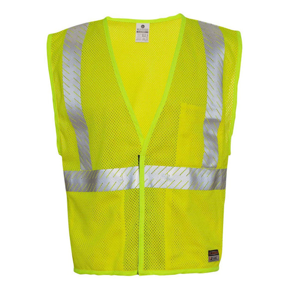 FM389 Kishigo Flame-Resistant Breathable Mesh Vest Lime