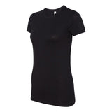 6004 BELLA + CANVAS Women's Slim Fit Tee Solid Black Blend