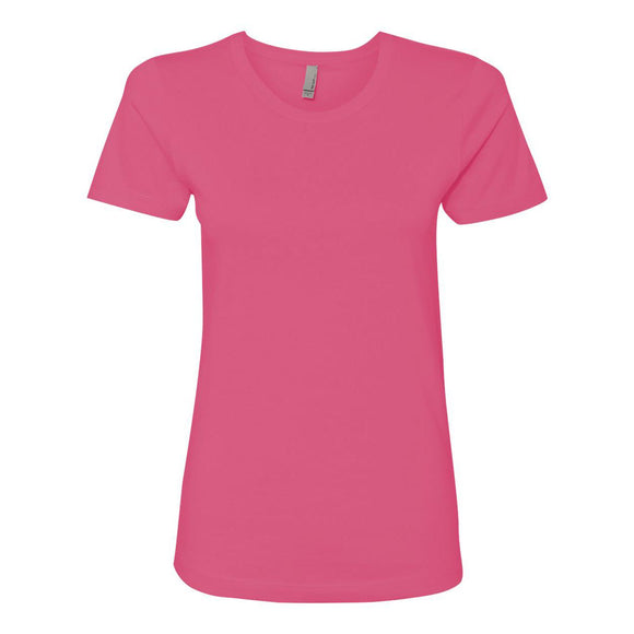 3900 Next Level Women’s Cotton T-Shirt Hot Pink