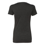 6640 Next Level Women’s CVC Deep V-Neck T-Shirt Charcoal