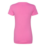 6640 Next Level Women’s CVC Deep V-Neck T-Shirt Hot Pink