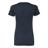 6640 Next Level Women’s CVC Deep V-Neck T-Shirt Midnight Navy