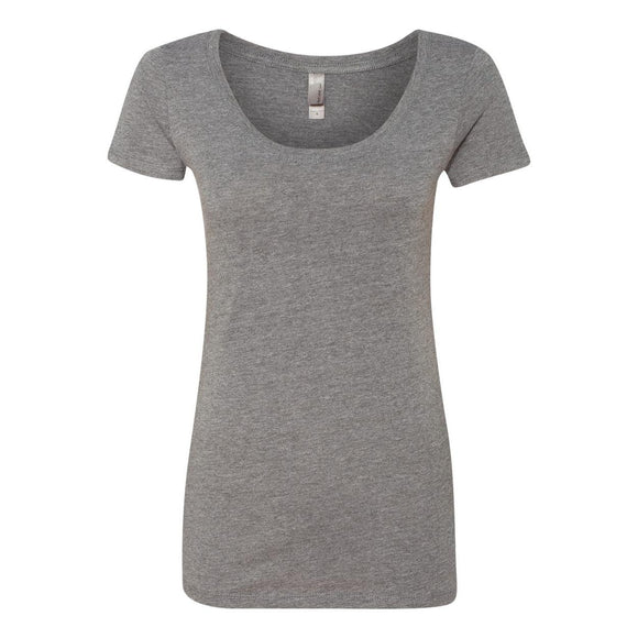 6730 Next Level Women’s Triblend Scoop Neck T-Shirt Premium Heather