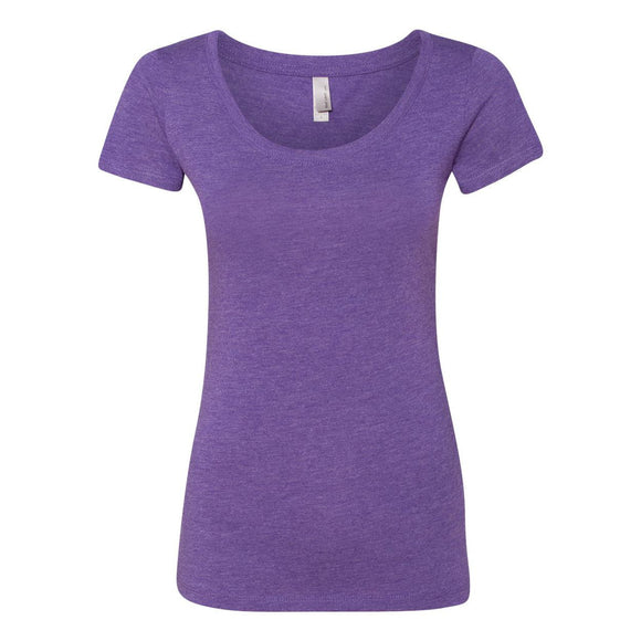 6730 Next Level Women’s Triblend Scoop Neck T-Shirt Purple Rush