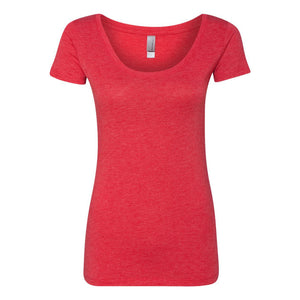 6730 Next Level Women’s Triblend Scoop Neck T-Shirt Vintage Red