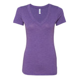 6740 Next Level Women’s Triblend Deep V-Neck T-Shirt Purple Rush