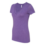 6740 Next Level Women’s Triblend Deep V-Neck T-Shirt Purple Rush