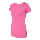 6740 Next Level Women’s Triblend Deep V-Neck T-Shirt Vintage Pink