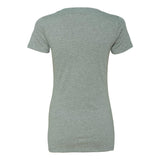 6640 Next Level Women’s CVC Deep V-Neck T-Shirt Dark Heather Grey