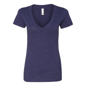 6640 Next Level Women’s CVC Deep V-Neck T-Shirt Storm