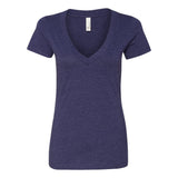 6640 Next Level Women’s CVC Deep V-Neck T-Shirt Storm