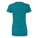 6640 Next Level Women’s CVC Deep V-Neck T-Shirt Teal