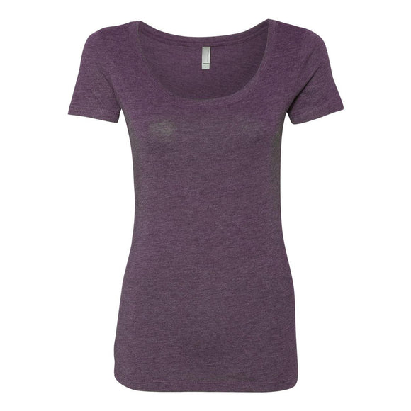 6730 Next Level Women’s Triblend Scoop Neck T-Shirt Vintage Purple