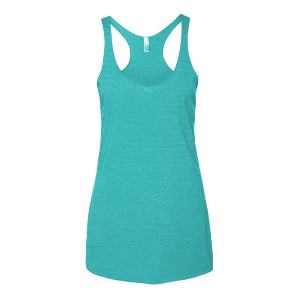 6733 Next Level Women’s Triblend Racerback Tank Tahiti Blue