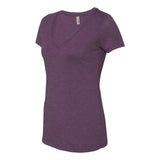 6740 Next Level Women’s Triblend Deep V-Neck T-Shirt Vintage Purple