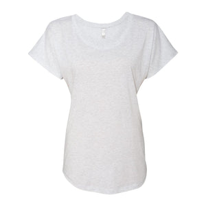 6760 Next Level Women’s Triblend Dolman T-Shirt Heather White