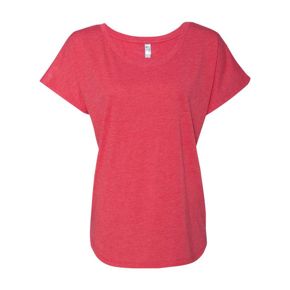 6760 Next Level Women’s Triblend Dolman T-Shirt Vintage Red