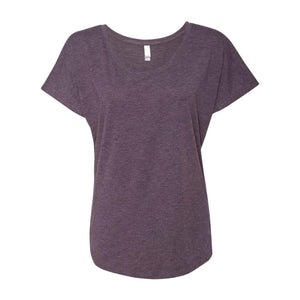 6760 Next Level Women’s Triblend Dolman T-Shirt Vintage Purple