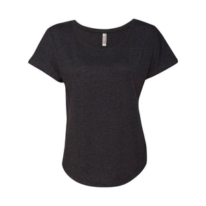 6760 Next Level Women’s Triblend Dolman T-Shirt Vintage Black