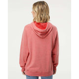 PRM33SBP Independent Trading Co. Special Blend Raglan Hooded Sweatshirt Pomegranate