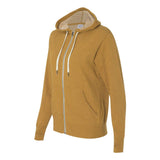 PRM90HTZ Independent Trading Co. Heathered French Terry Full-Zip Hooded Sweatshirt Golden Wheat Heather