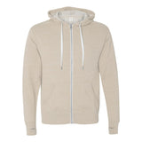 PRM90HTZ Independent Trading Co. Heathered French Terry Full-Zip Hooded Sweatshirt Oatmeal Heather