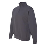 995MR JERZEES Nublend® Cadet Collar Quarter-Zip Sweatshirt Charcoal Grey