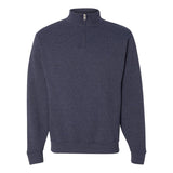 995MR JERZEES Nublend® Cadet Collar Quarter-Zip Sweatshirt Vintage Heather Navy